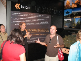 Textos explicativos accesibles en un centro de interpretación